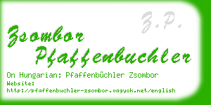 zsombor pfaffenbuchler business card